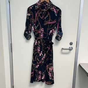 Ralph Lauren Dress Navy Print NWT size 6